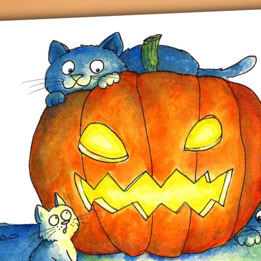 Halloween Cats Postkarte