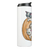 Halloween Cats Pumpkin Thermosbecher (Nach links gedreht)