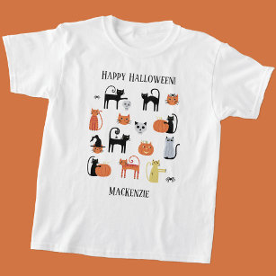 Halloween Cats Spooky Personalisiert T-Shirt