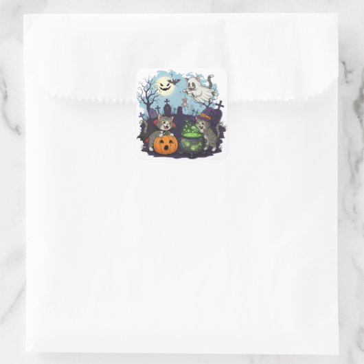 Halloween Cats Sticker (Tasche)