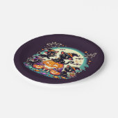 Halloween Cats T - Shirt Pappteller (Schrägansicht)