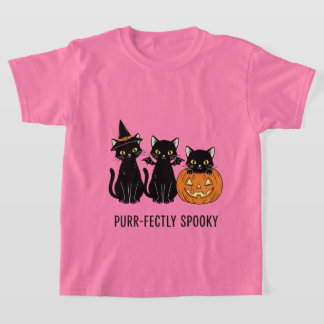 Halloween cats with a pumpkin T-Shirt