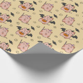 Halloween Cats Wrapping Paper Geschenkpapier (Ecke)