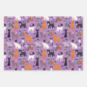 Halloween Cats Wrapping Paper Sheets Geschenkpapier Set (Vorderseite 3)