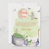 Halloween Cauldron Baby ist Braudusche Dankeskarte (Vorderseite)