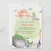 Halloween Cauldron Baby ist Braudusche Einladung (Vorderseite)