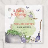 Halloween Cauldron Baby ist Braudusche Geschenkanhänger (Vorderseite)