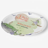 Halloween Cauldron Baby ist Braudusche Pappteller (Schrägansicht)