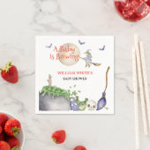 Halloween Cauldron Baby ist Braudusche Serviette (Beispiel)