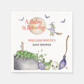 Halloween Cauldron Baby ist Braudusche Serviette (Vorderseite)