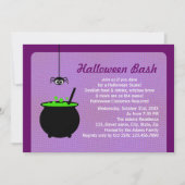 Halloween Cauldron Einladung (Vorderseite)