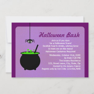 Halloween Cauldron Einladung