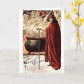 Halloween Cauldron Karte (Gelbe Blume)