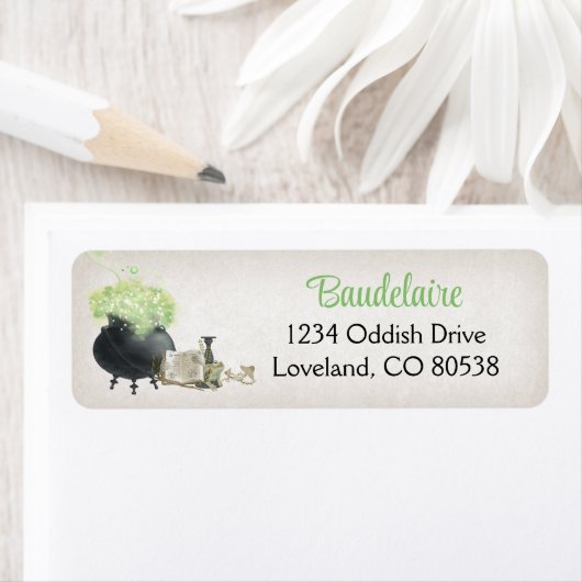 Halloween Cauldron Rücksendeadresse (Insitu)