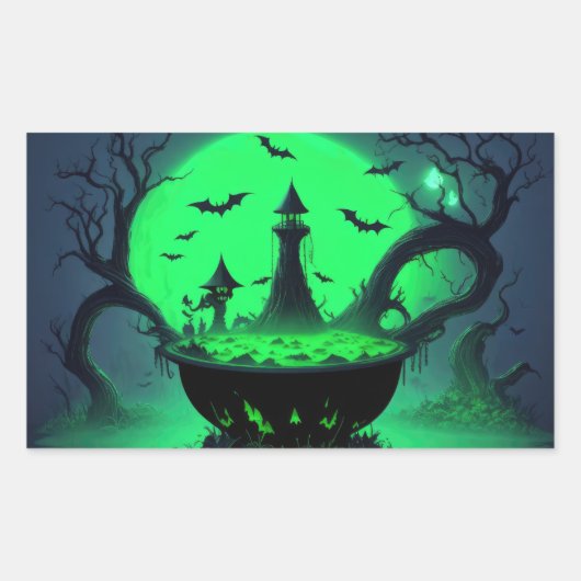 Halloween Cauldron Sticker (Vorderseite)