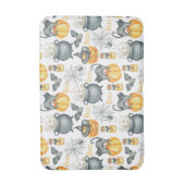 Halloween Cauldron und Cats Muster Badematte (Vorderseite Vertikal)