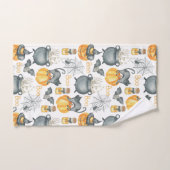 Halloween Cauldron und Cats Muster Badhandtuch Set (Handtuch)