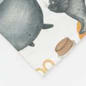 Halloween Cauldron und Cats Muster Fleecedecke (Ecke)