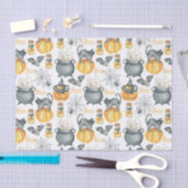Halloween Cauldron und Cats Muster Seidenpapier (Handwerk)