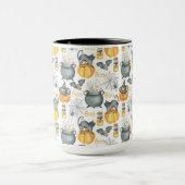 Halloween Cauldron und Cats Muster Tasse (Zentrum)