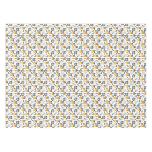 Halloween Cauldron und Cats Muster Tischdecke (Vorderseite (Horizontal))