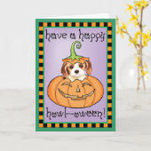 Halloween Cavalier Karte (Gelbe Blume)