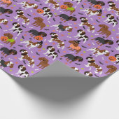 Halloween Cavalier King Charles Spaniel Geschenkpapier (Ecke)