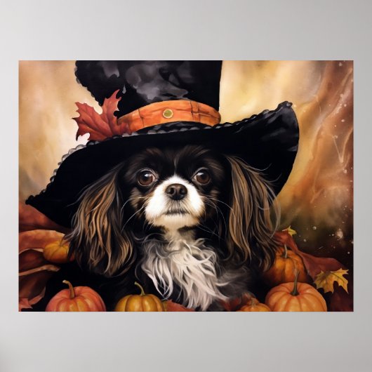 Halloween Cavalier King Charles Spaniel Poster (Vorne)