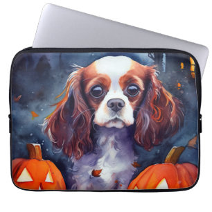 Halloween Cavalier King Charles Spaniel Pumpkins Laptopschutzhülle