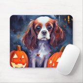 Halloween Cavalier King Charles Spaniel Pumpkins Mousepad (Mit Mouse)