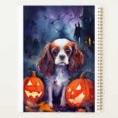 Halloween Cavalier King Charles Spaniel Pumpkins Planer (Rückseite)