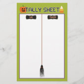 Halloween Celebration Bunco Game Tsheet (Vorderseite)