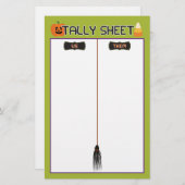 Halloween Celebration Bunco Game Tsheet (Vorne/Hinten)