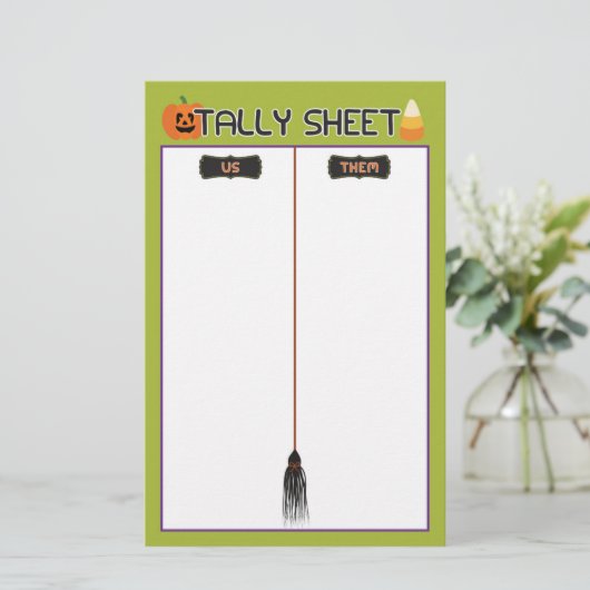 Halloween Celebration Bunco Game Tsheet (Stehend Vorderseite)