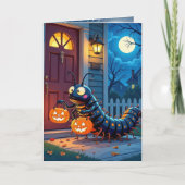 Halloween Centipede Trick oder Behandlung Karte (Vorderseite)