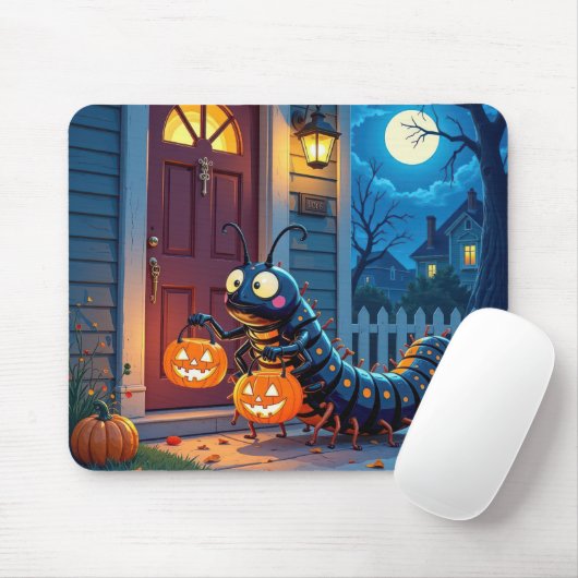 Halloween Centipede Trick oder Behandlung Mousepad (Mit Mouse)