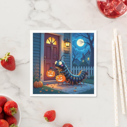 Halloween Centipede Trick oder Behandlung Serviette (Beispiel)