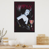 Halloween Champagner Poster (Küche)