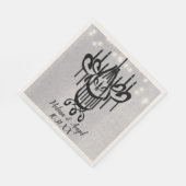 Halloween Chandelier and Lights Greystone Wedding Serviette (Ecke)