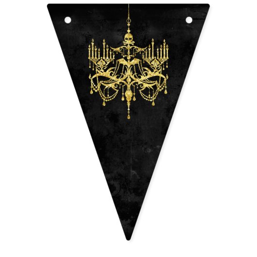 Halloween Chandelier Custom Triangle Wimpelkette (Erste Fahne)