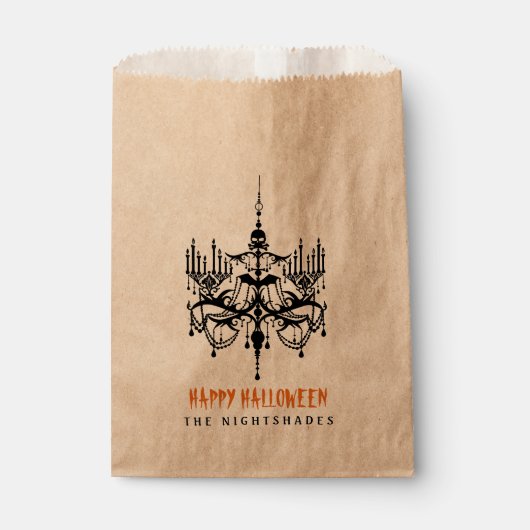 Halloween Chandelier Gefallen Leckerei Bags Geschenktütchen (Vorderseite)