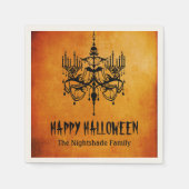 Halloween Chandelier Paper Napkins Serviette (Vorderseite)