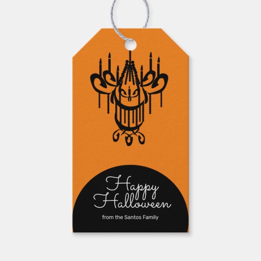 Halloween Chandelier Trick oder Treat Candy Geschenkanhänger (Vorderseite)