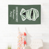 Halloween Characters benutzerdefiniertes Textbanne Banner (Insitu)