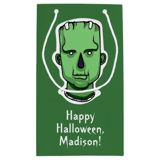 Halloween Characters Custom Text Geschenktaschen Kleine Geschenktüte (Rückseite)