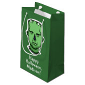 Halloween Characters Custom Text Geschenktaschen Kleine Geschenktüte (Rückseite Schrägansicht)