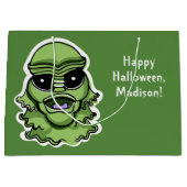 Halloween Characters custom text Large Geschenktas Große Geschenktüte (Vorderseite)