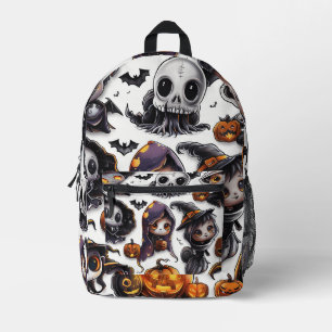 Halloween Characters Digital Art Bedruckter Rucksack