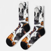 Halloween Characters Digital Art Socken (Linkes Detail)