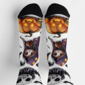 Halloween Characters Digital Art Socken (Oben)